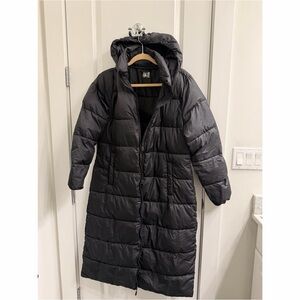 32 DEGREES: Long Puffer Coat with Zip Off Hood - L